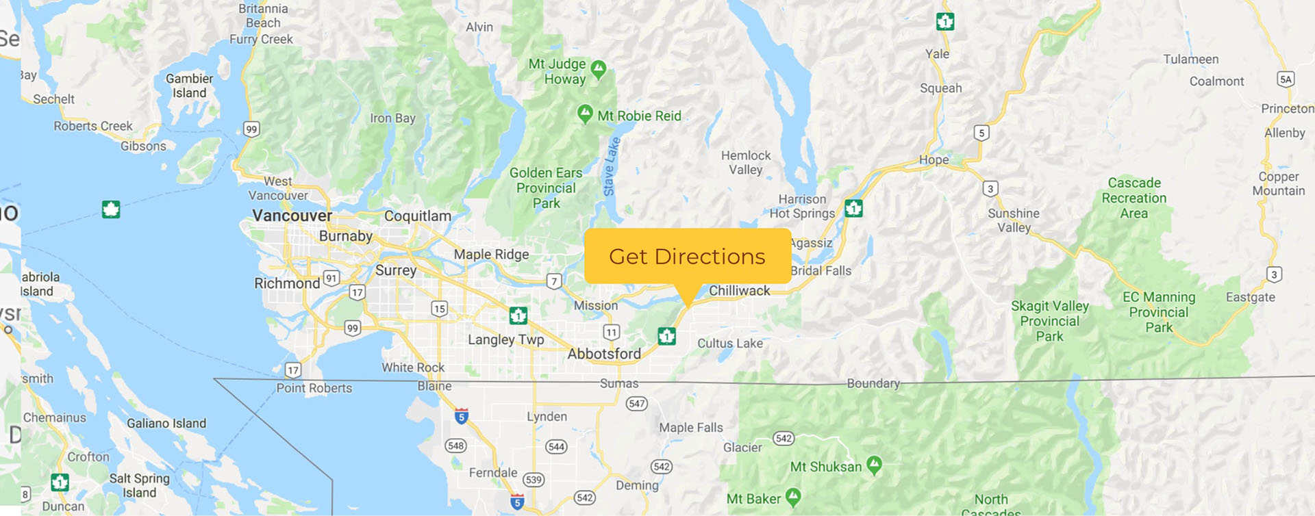 Directions to the Chilliwack sunflower festival